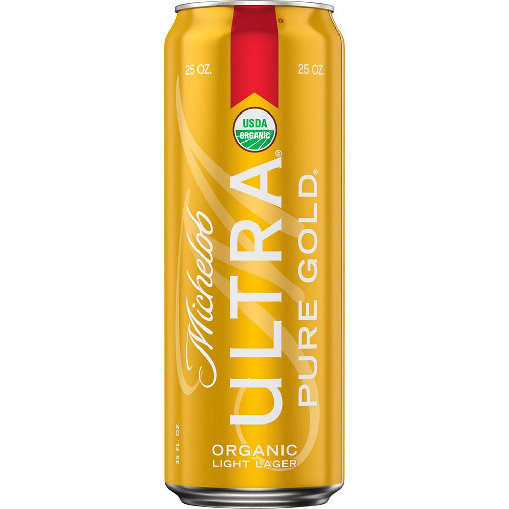 Michelob ULTRA Pure Gold Organic Light American Lager Can, 25 oz