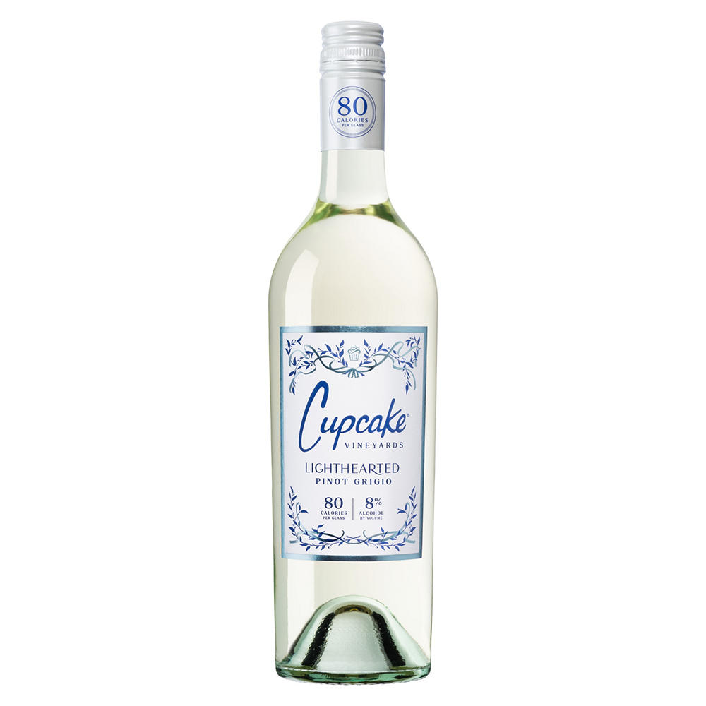 Cupcake Vineyards Lighthearted Pinot Grigio California White Wine, 750 mL