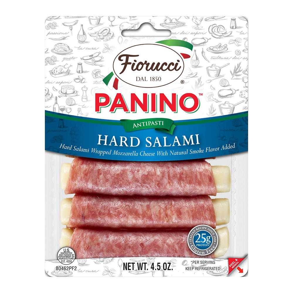 Fiorucci Hard Salami & Mozzarella Panino, 4.5 oz