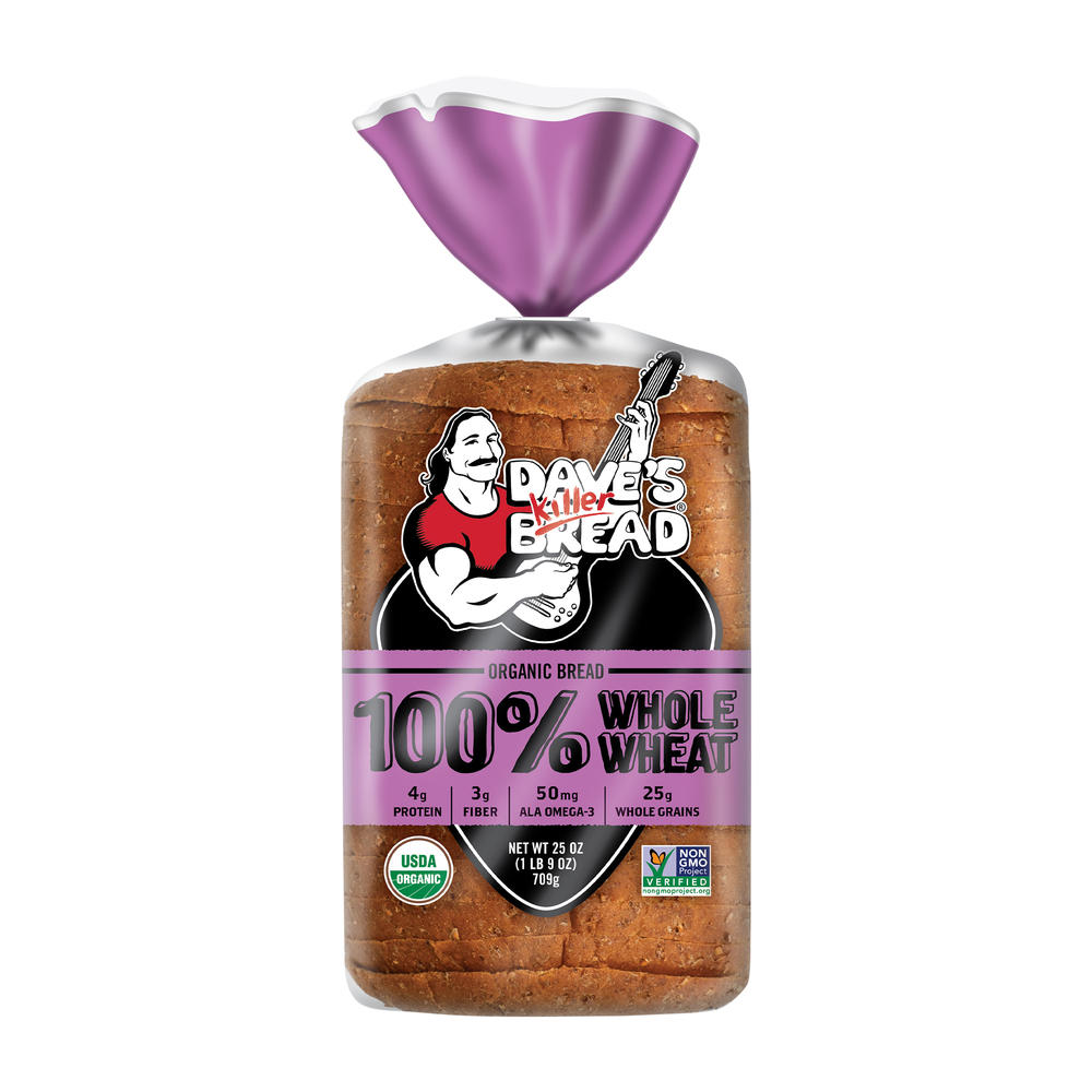 Dave's Killer Bread 100% Whole Wheat Organic Sliced Bread, 25 oz