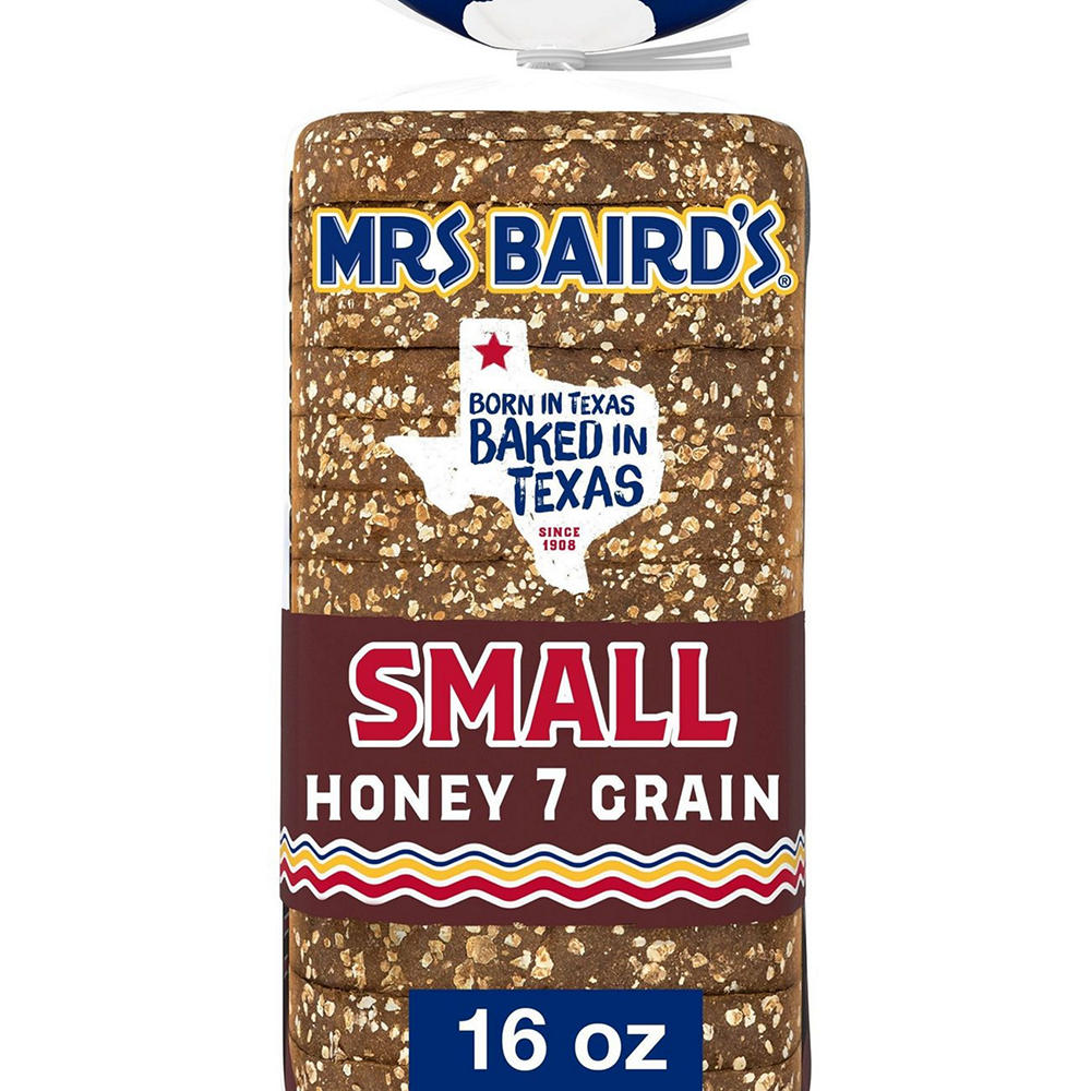 Mrs Baird's Small Honey 7 Grain Bread, 16 oz
