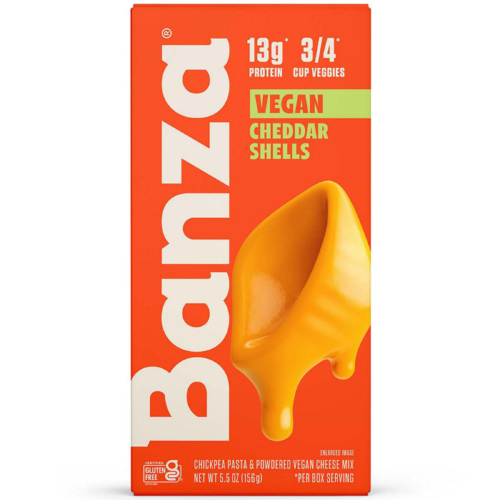 Banza 13g Protein Chickpea Pasta Vegan Cheddar Mac & Cheese, 5.5 oz