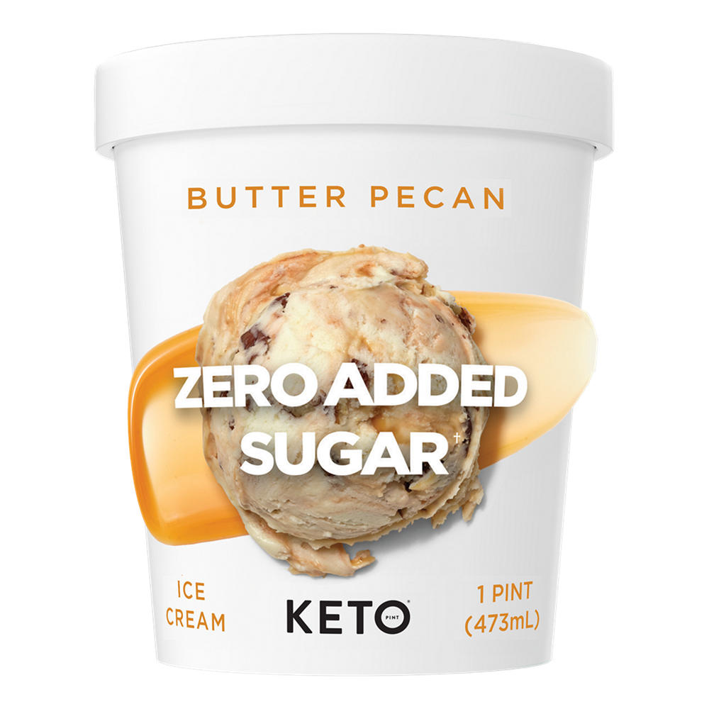 Keto Pint Zero Added Sugar Butter Pecan Ice Cream, 1 pt