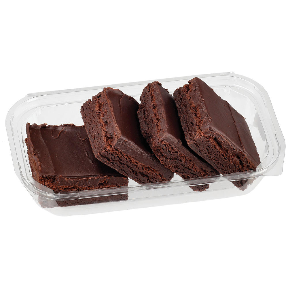 H-E-B Bakery Gourmet Iced Fudge Brownies, 4 ct
