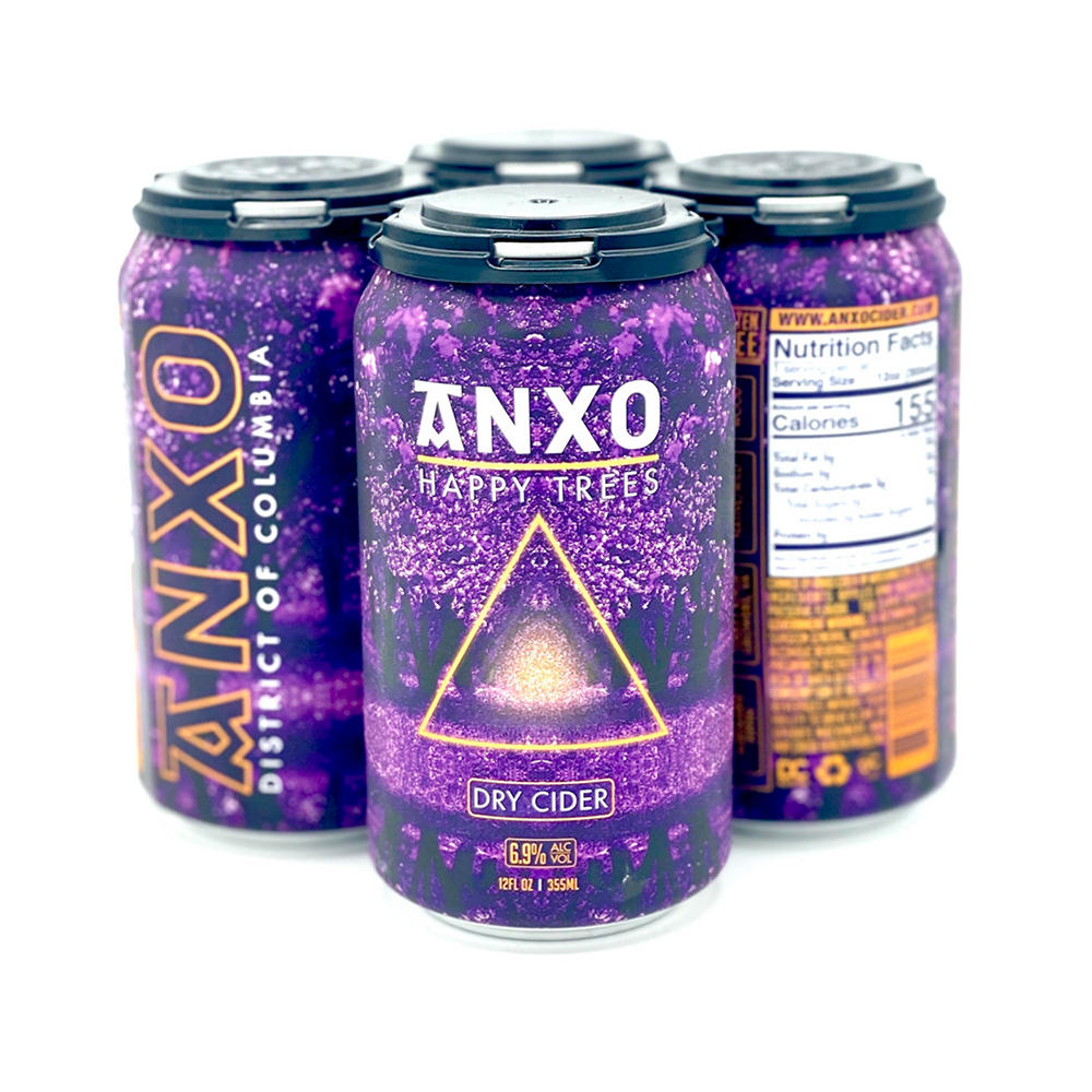 Anxo Happy Trees Dry Cider 4 pk Cans, 12 oz