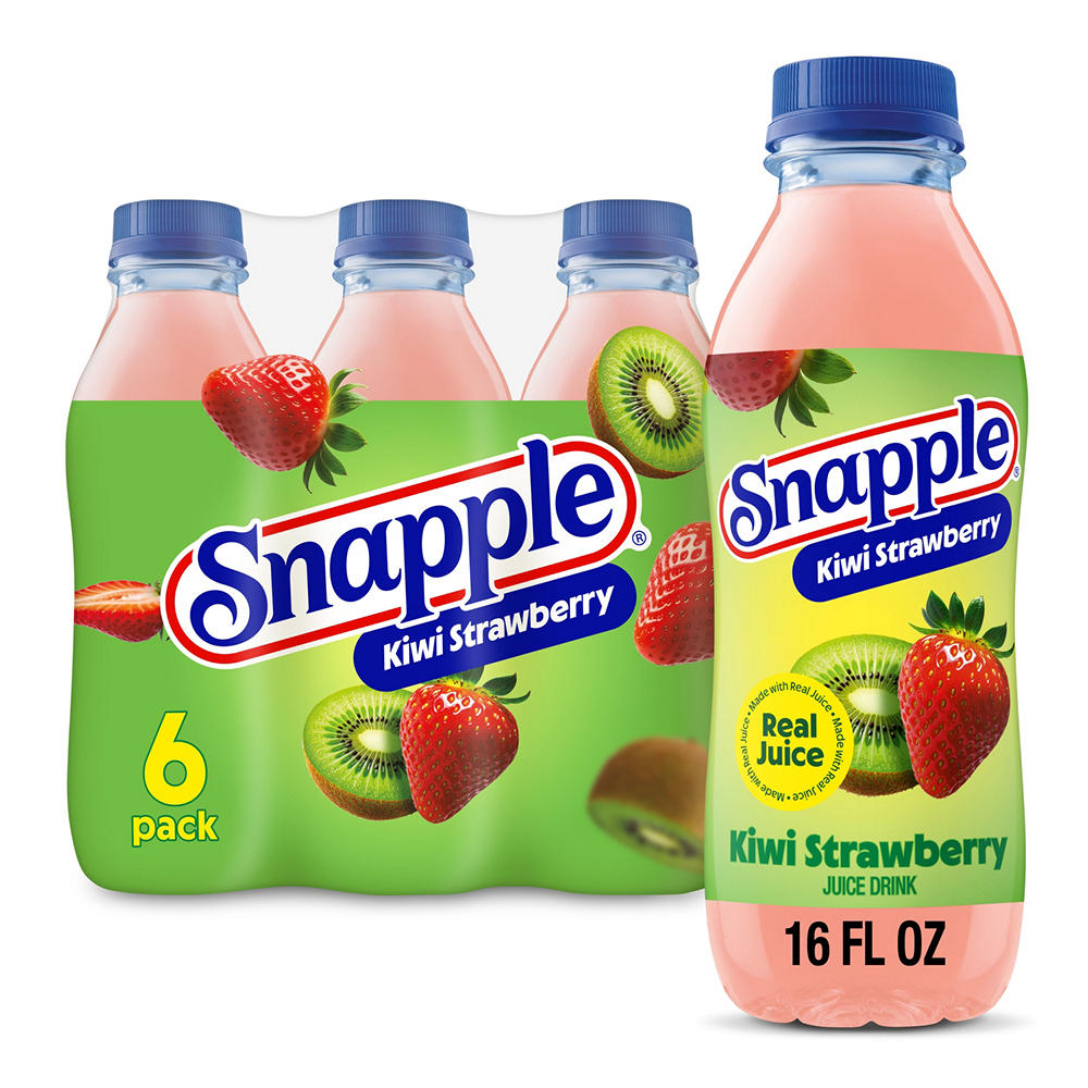 Snapple Kiwi Strawberry Juice Drink 6 pk Bottles, 16 oz