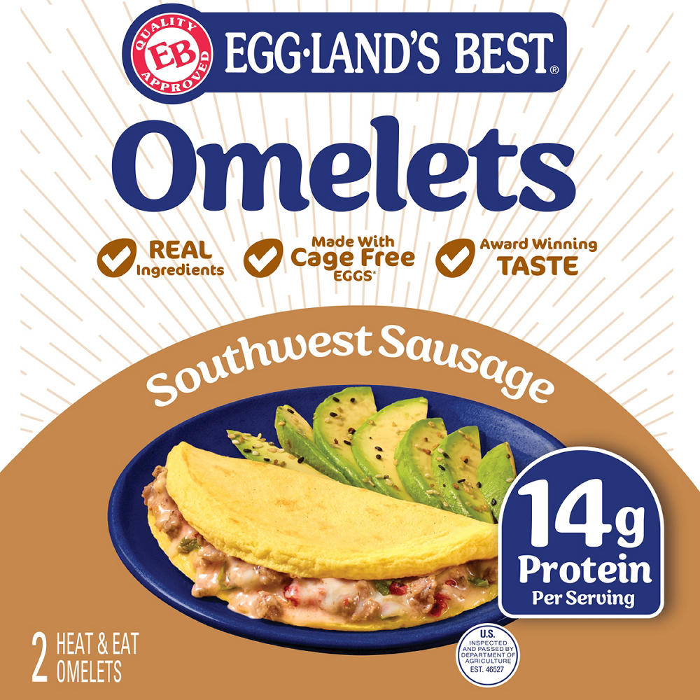 Eggland's Best Southwest Sausage Frozen Omelets, 2 ct