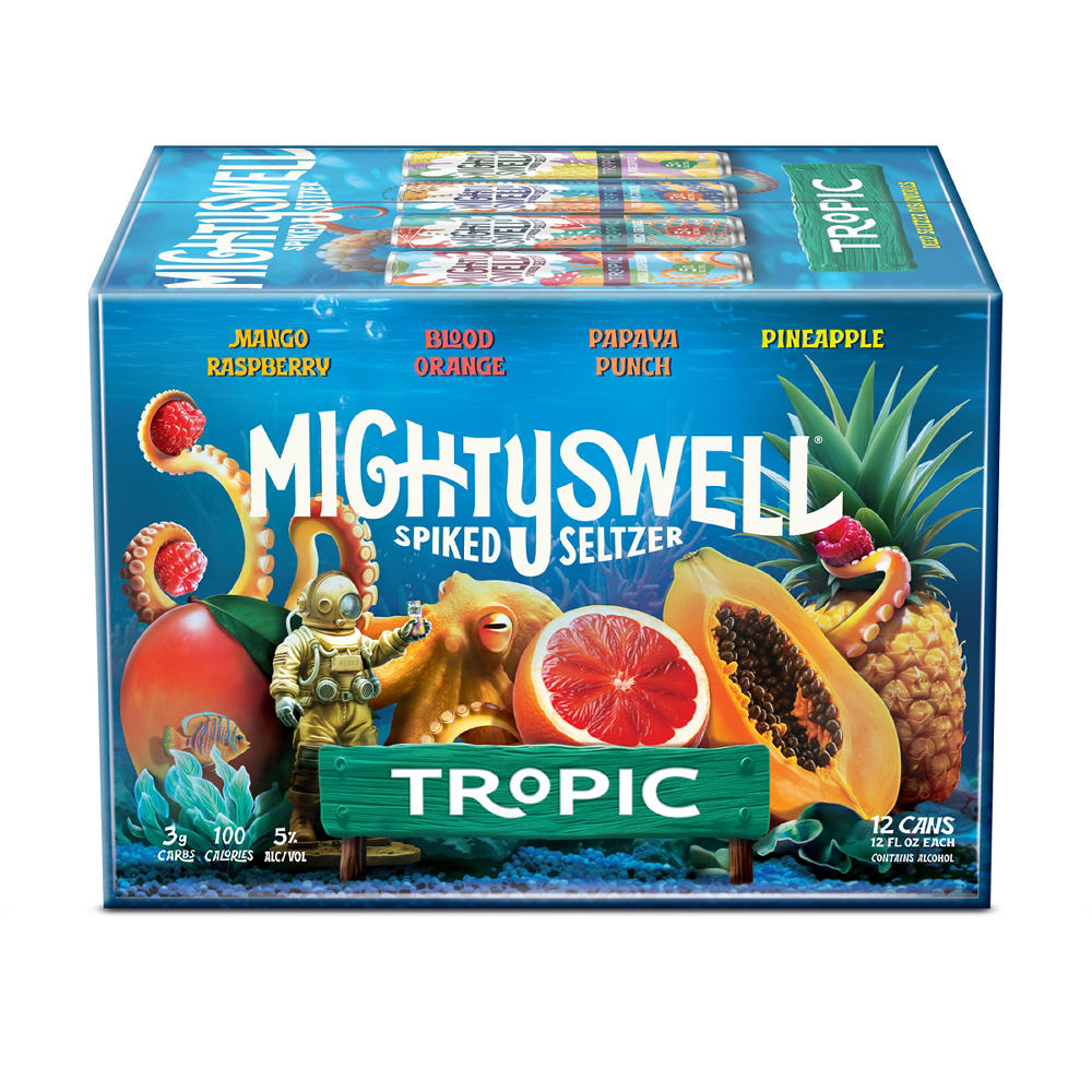 Mighty Swell Spiked Seltzer Tropic Pack 12 pk Cans, 12 oz