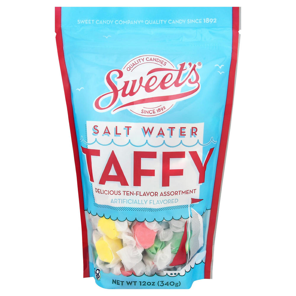 Sweet's Salt Water Ten-Flavor Taffy, 12 oz