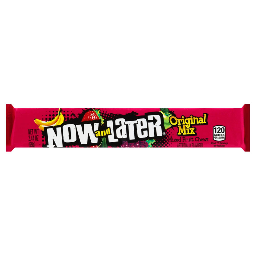 Now & Later Original Mix Mixed Fruit Chews, 2.44 oz