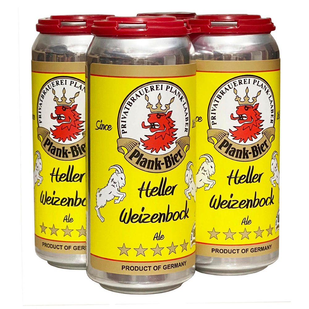Plank Heller Weizenbock Beer, 4/16 oz