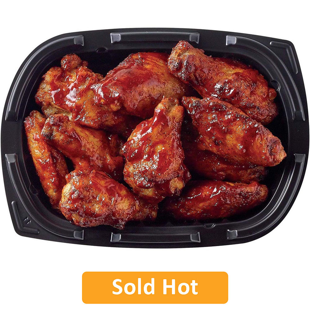 Meal Simple by H-E-B Seasoned Chicken Wings - Kansas City-Style BBQ - Small (Sold Hot), Avg. 0.75 lb