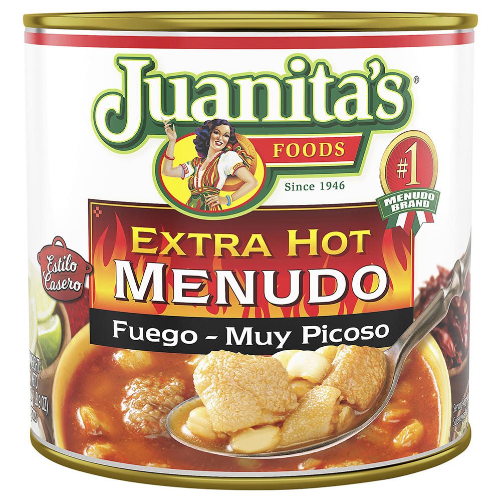 Juanita's Foods Extra Hot Fuego Menudo, 25 oz