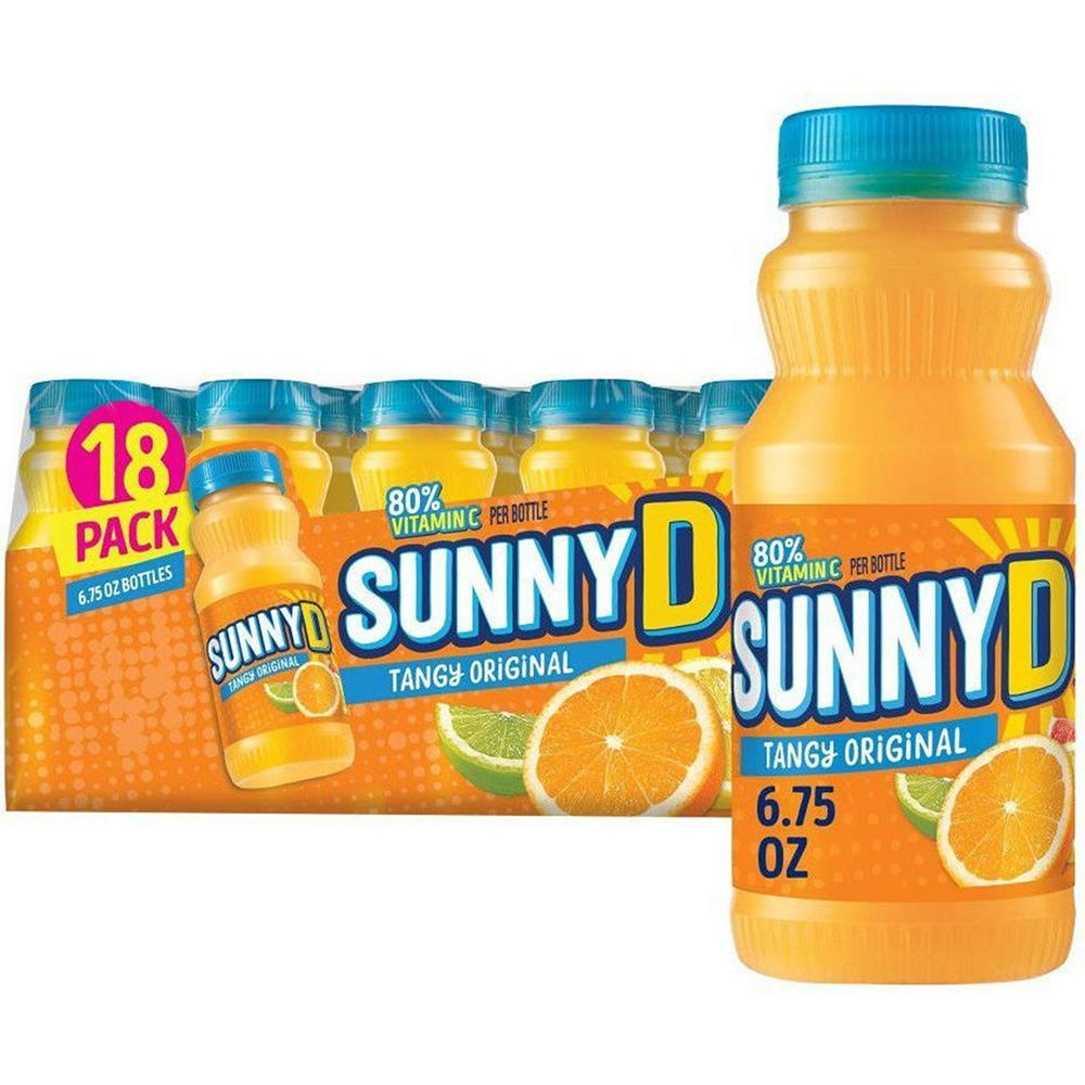 Sunny D Tangy Original 18 pk Bottles, 6.75 oz