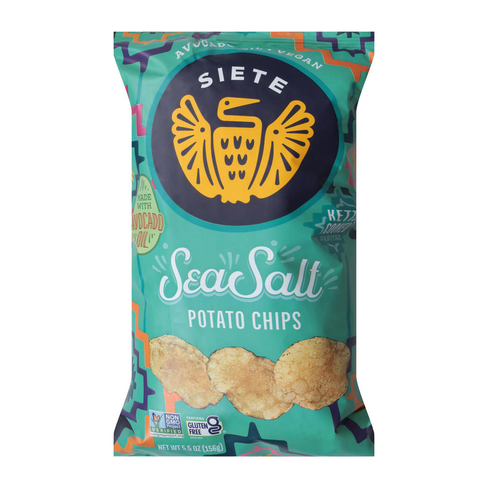 Siete Sea Salt Kettle Cooked Potato Chips, 5.5 oz