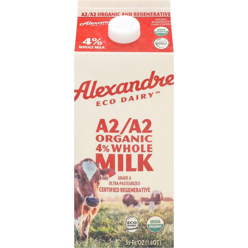 Alexandre Eco Dairy Organic 4% Whole Milk, 59 oz