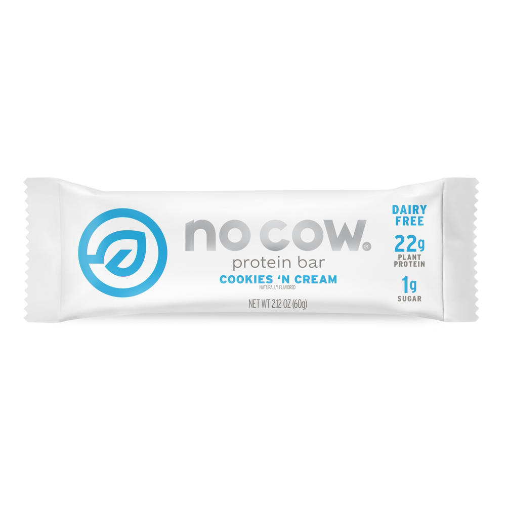 No Cow Dairy Free 22g Protein Bar - Cookies 'N Cream, 2.12 oz