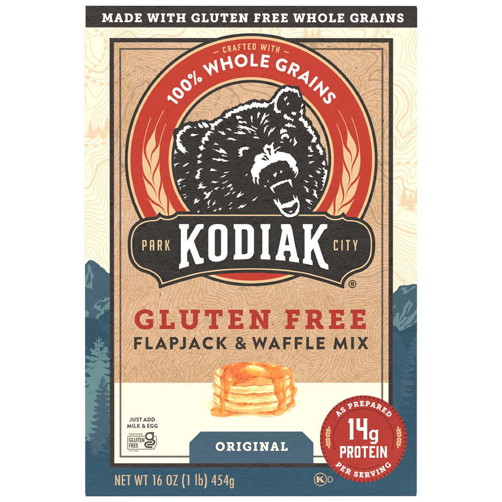 Kodiak 14g Protein Gluten Free Flapjack & Waffle Mix - Frontier Oat, 16 oz