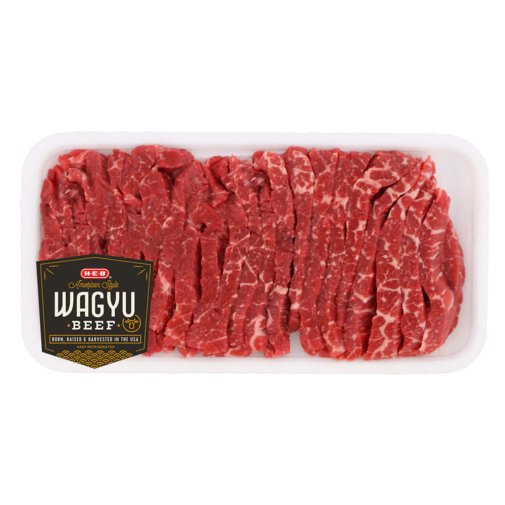 H-E-B American Style Wagyu Beef for Stir Fry, Avg. 0.92 lb