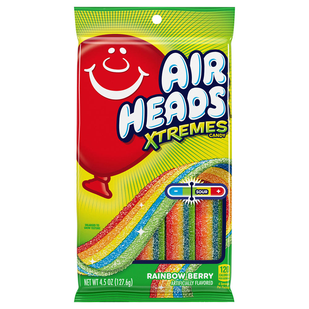 Airheads XTremes Rainbow Berry Sour Candy, 4.50 oz