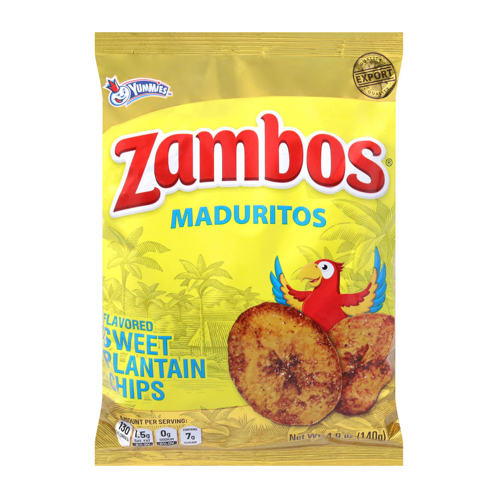 Zambos Maduritos Sweet Plantain Chips, 4.9 oz