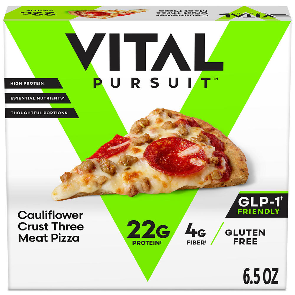 Vital Pursuit Cauliflower Crust 3 Meat Personal Size Pizza, 6.5 oz