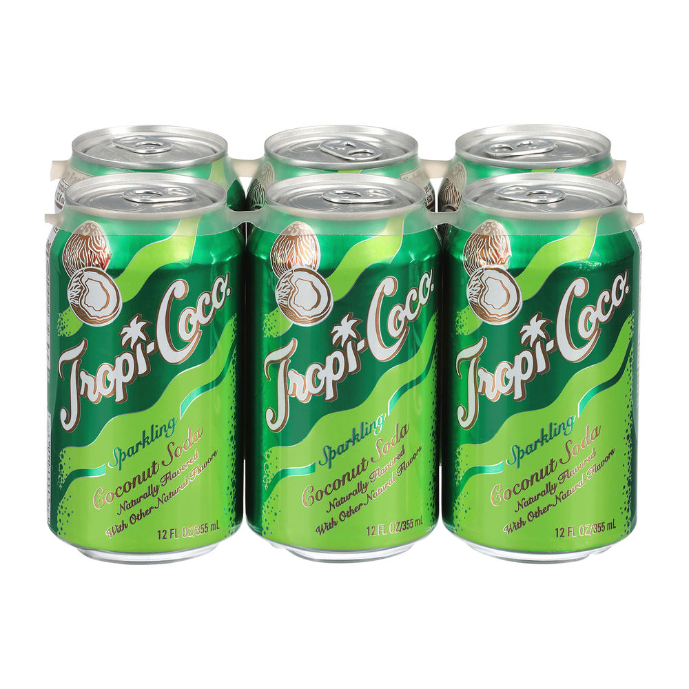 Goya Tropi-Coco Sparkling Coconut Soda 6 pk Cans, 12 oz
