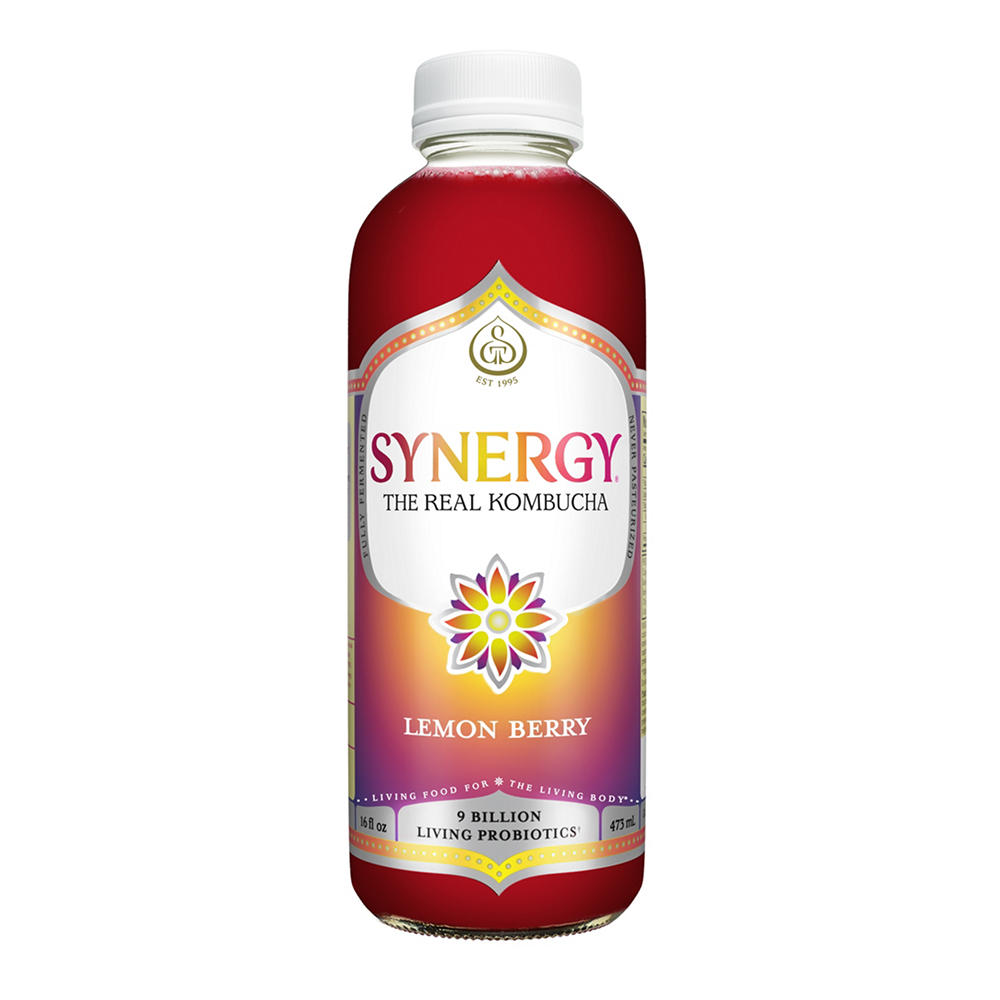 GT's Synergy Lemon Berry Raw Organic Kombucha, 16 oz