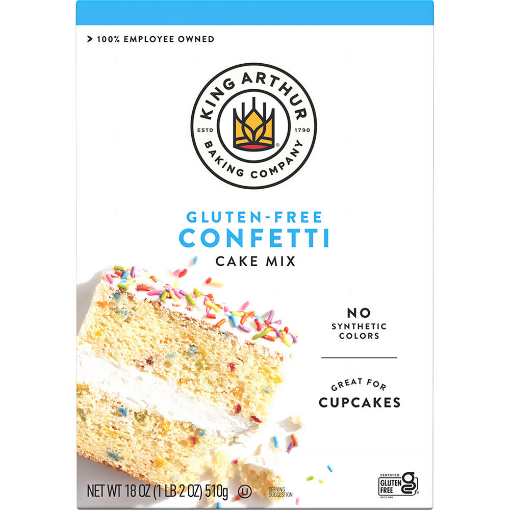 King Arthur Gluten Free Confetti Cake Mix, 18 oz
