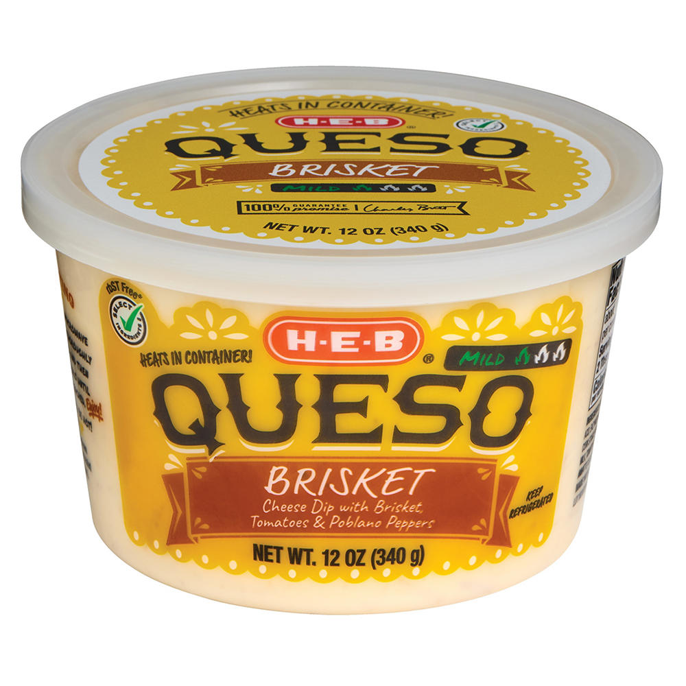 H-E-B Queso with Smoked Brisket, 12 oz