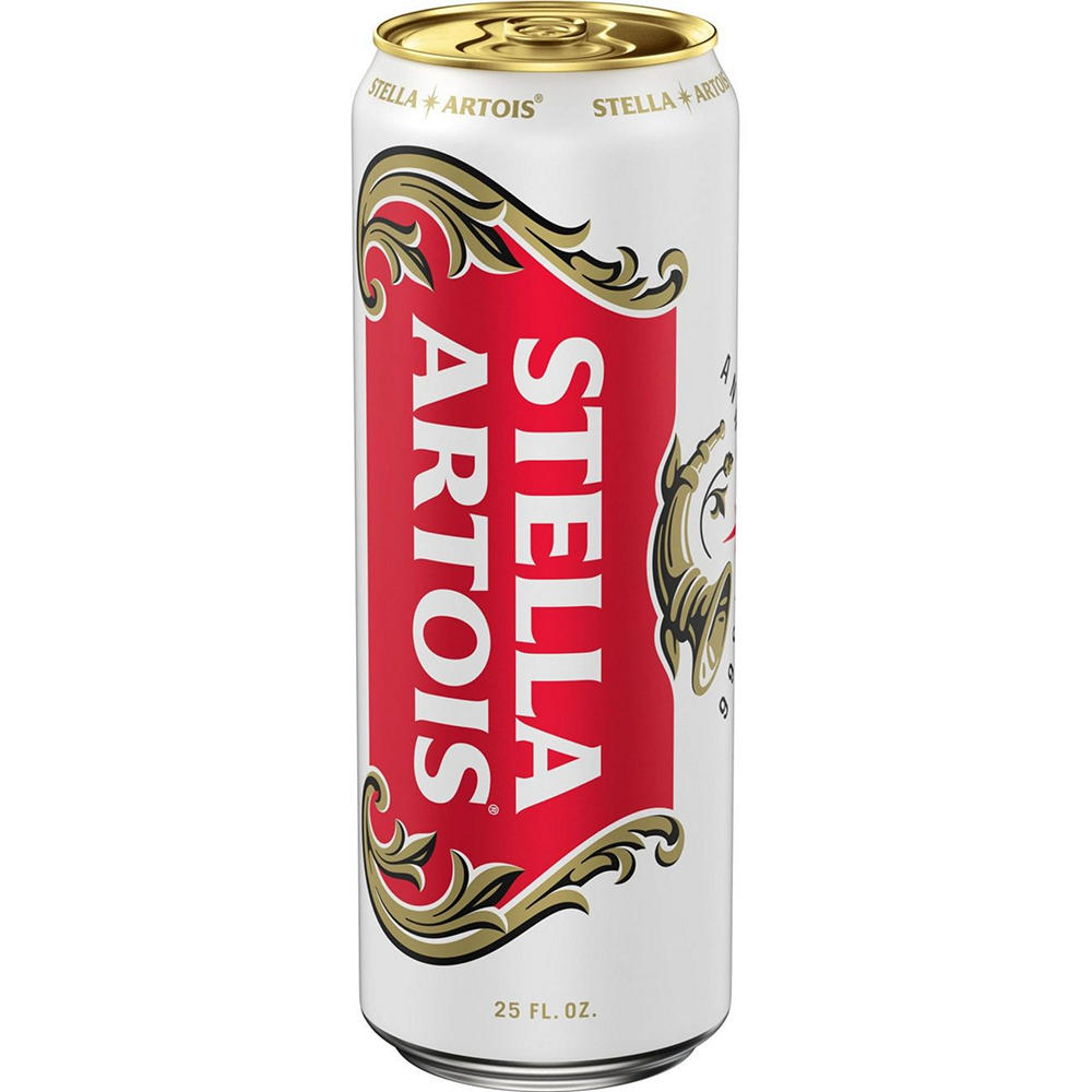 Stella Artois Lager Beer, 25 oz