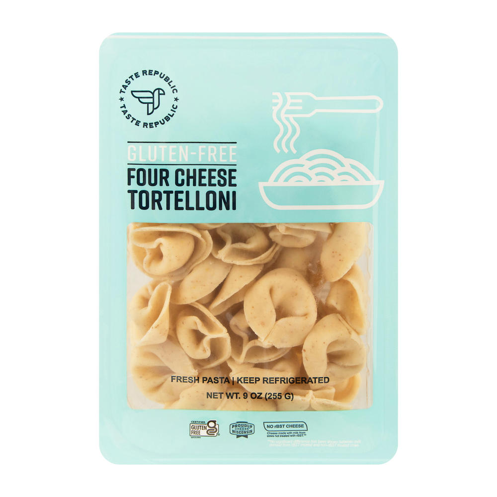 Taste Republic Gluten Free Four Cheese Tortelloni Pasta Noodles, 9 oz