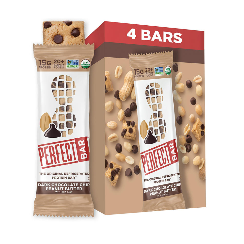 Perfect Bar 15g Protein Bars - Dark Chocolate Chip Peanut Butter, 4 ct