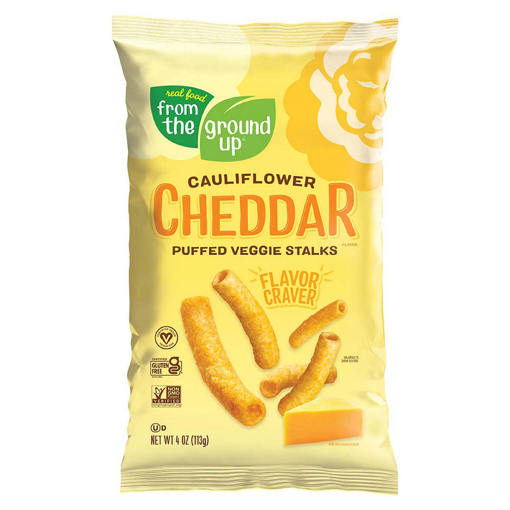 Real Food From the Ground Up Cheddar Cauliflower Stalks, 4 oz