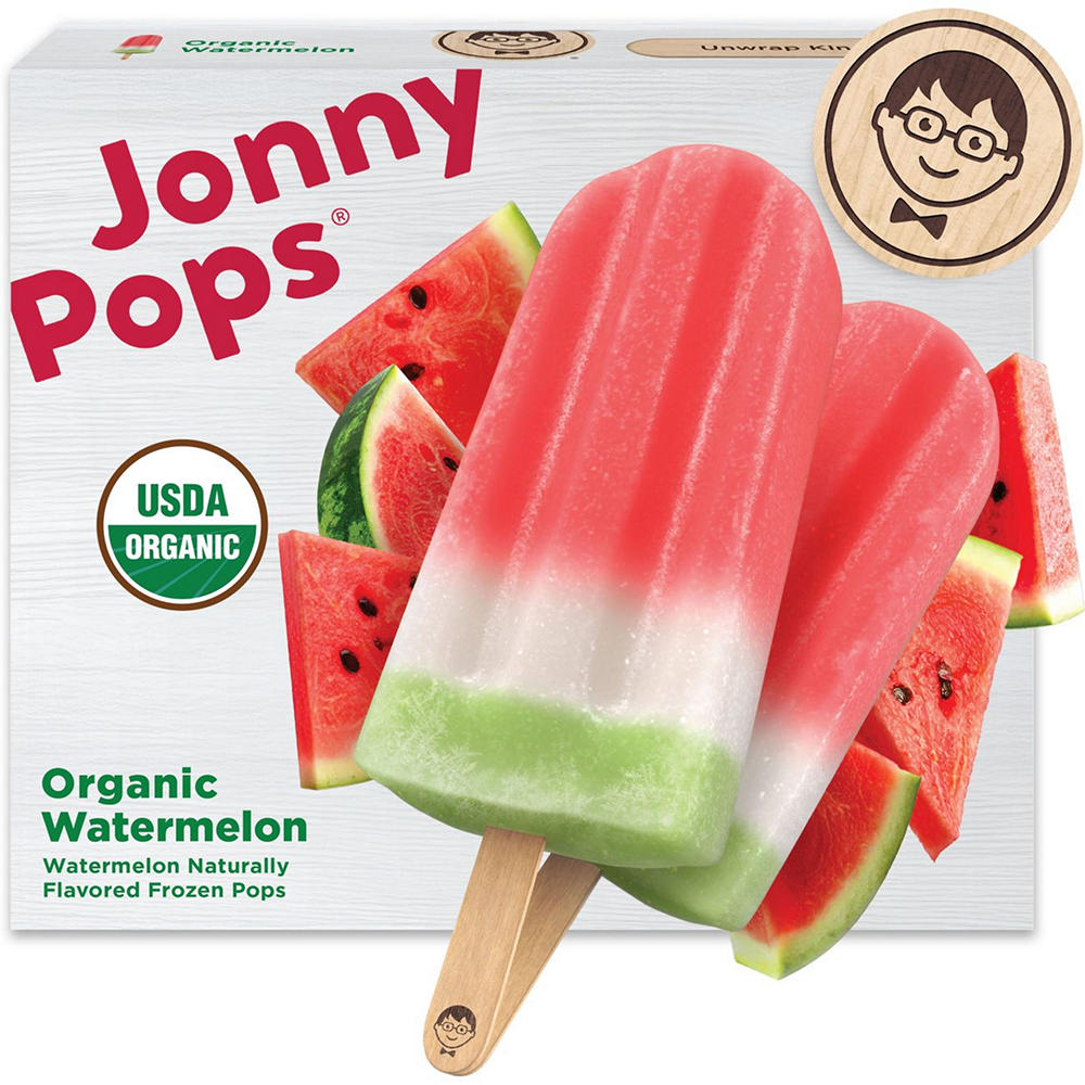 JonnyPops Organic Watermelon Frozen Pops, 8 ct