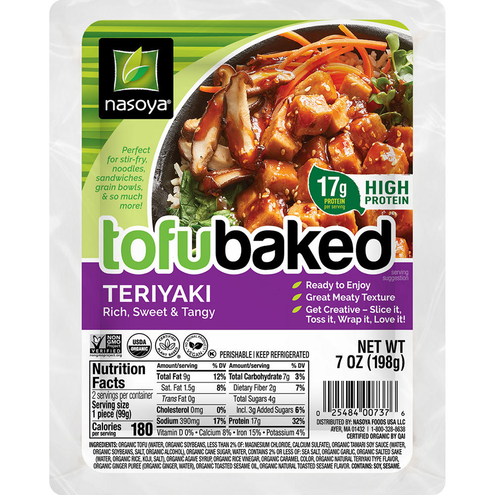 Nasoya Plantspired Tofubaked Teriyaki , 7 oz