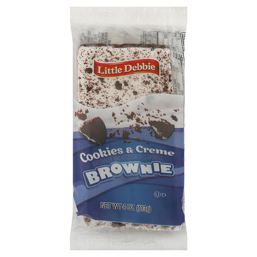 Little Debbie Cookies & Crème Brownie, 4 oz