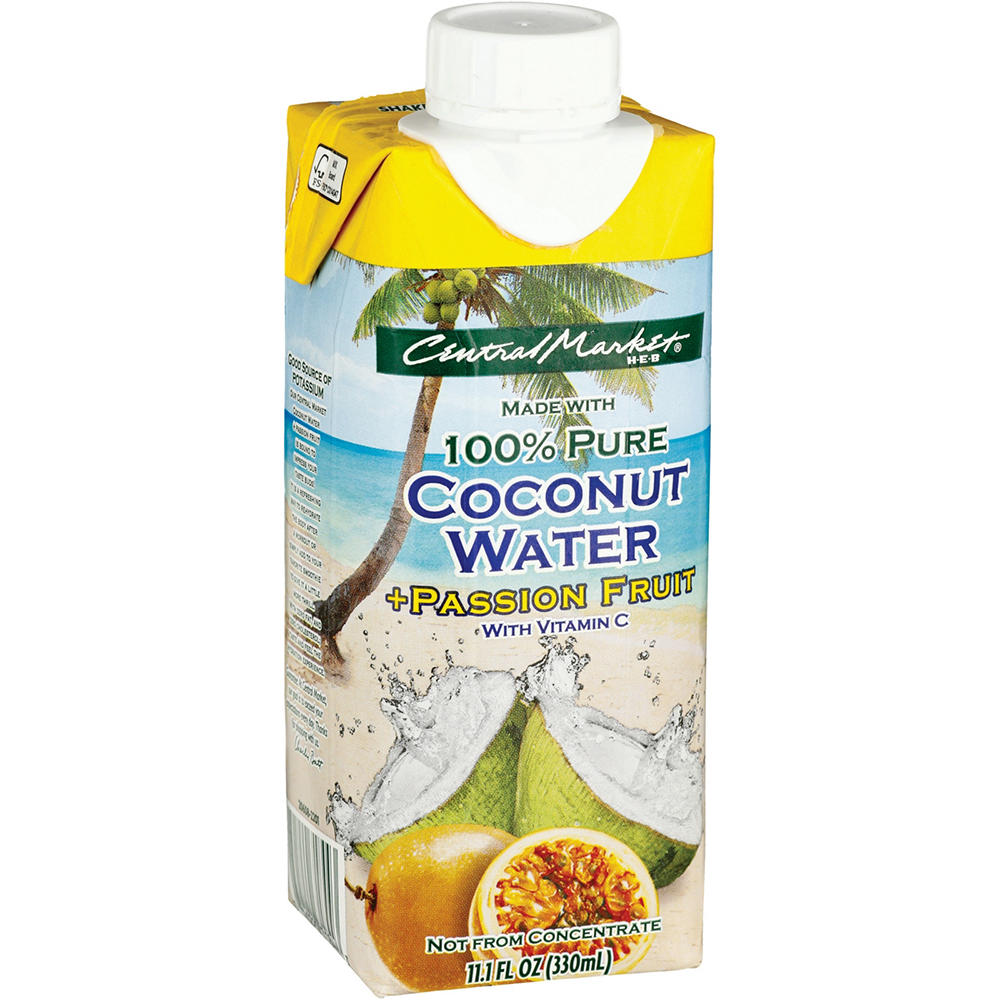 Central Market Passion Fruit Coconut Water, 11.1 oz