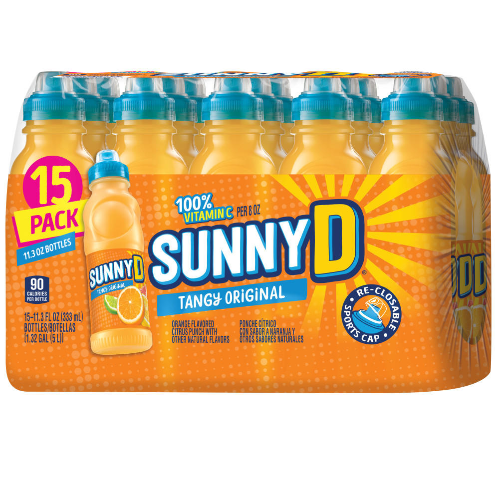 Sunny D Tangy Original 15 pk Bottles, 11.3 oz
