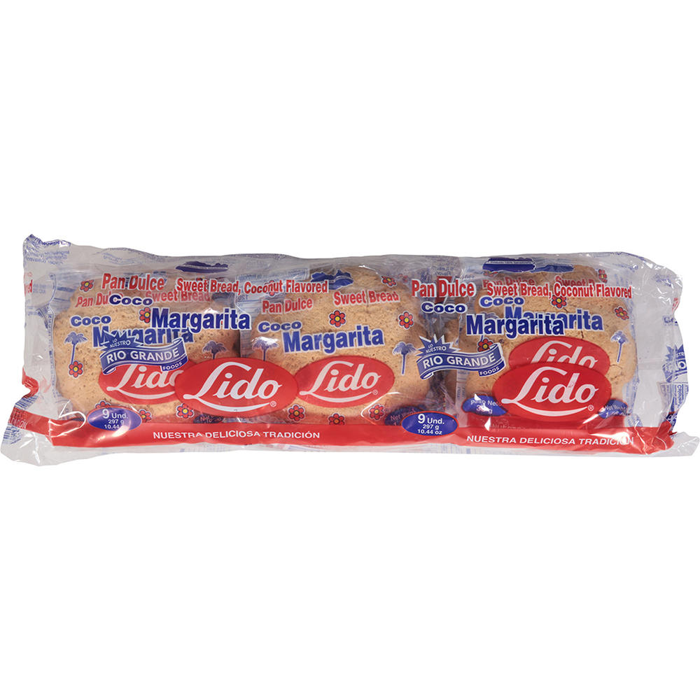 Rio Grande Foods Lido Coco Margarita Sweet Bread, 9 ct