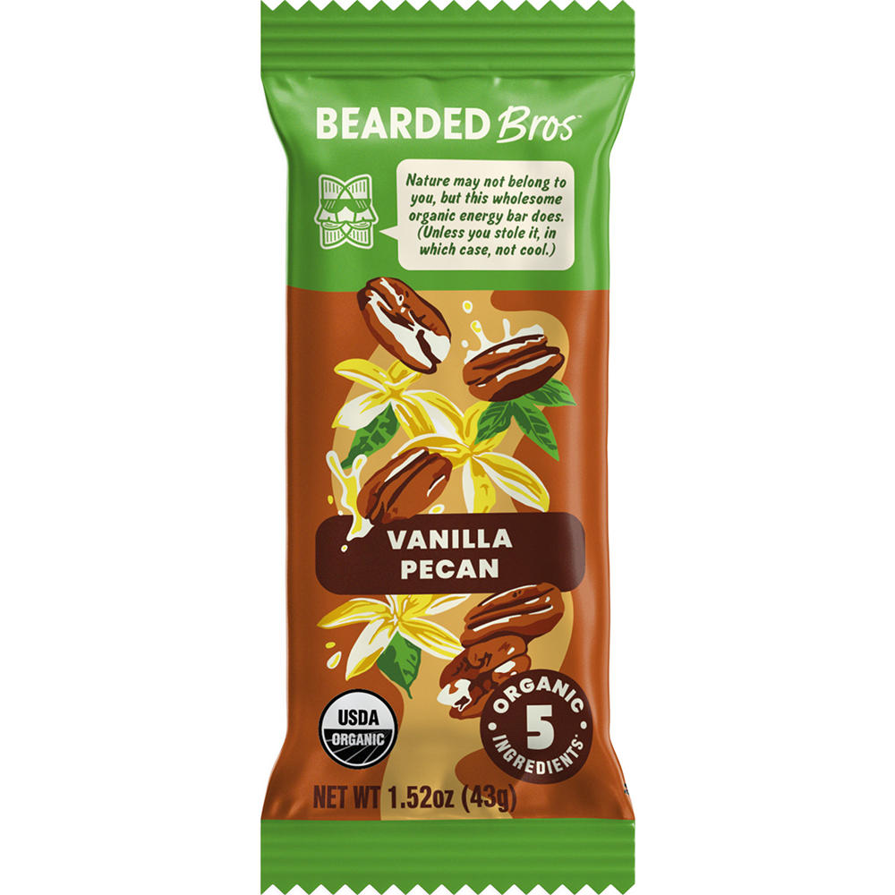 Bearded Brothers Vanilla Pecan Food Bar, 1.52 oz