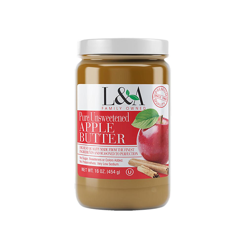 Langers L & A Pure Unsweetened Apple Butter, 16 oz
