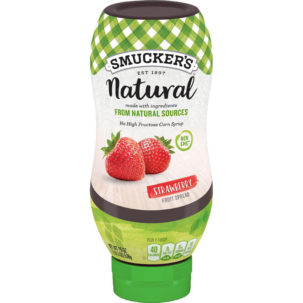 Smucker's Natural Strawberry Fruit Spread, 19 oz