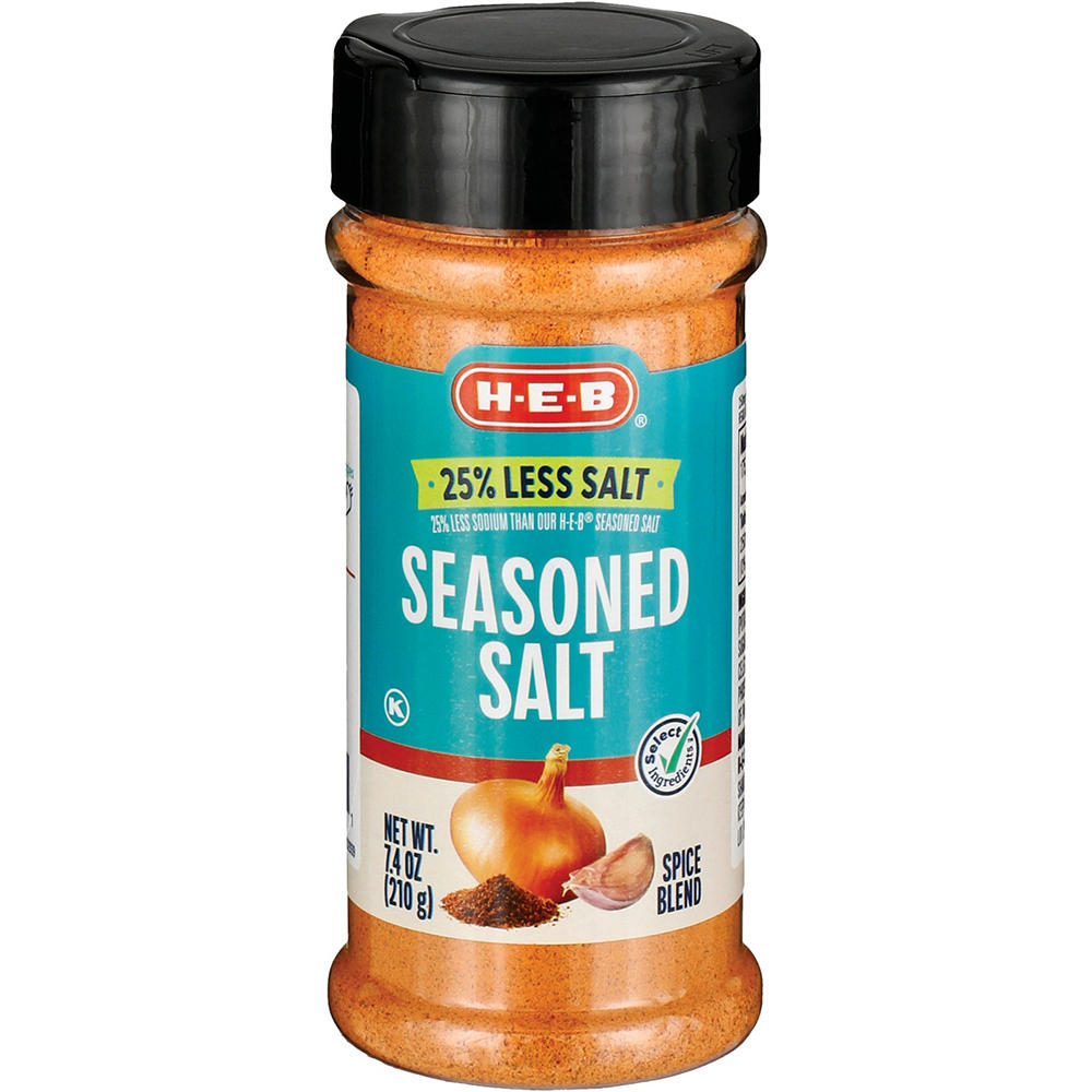 H-E-B Seasoned Salt Spice Blend - 25% Less Sodium, 7.4 oz