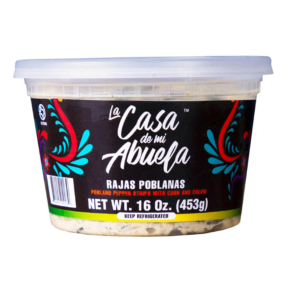 La Casa de Mi Abuela Poblano Pepper Strips with Corn and Cream, 16 oz