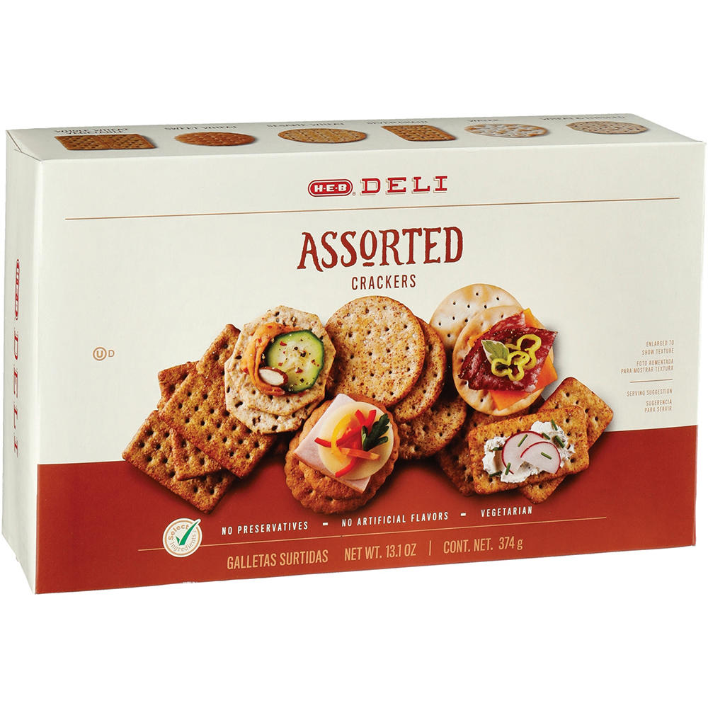 H-E-B Deli Assorted Crackers, 13.1 oz