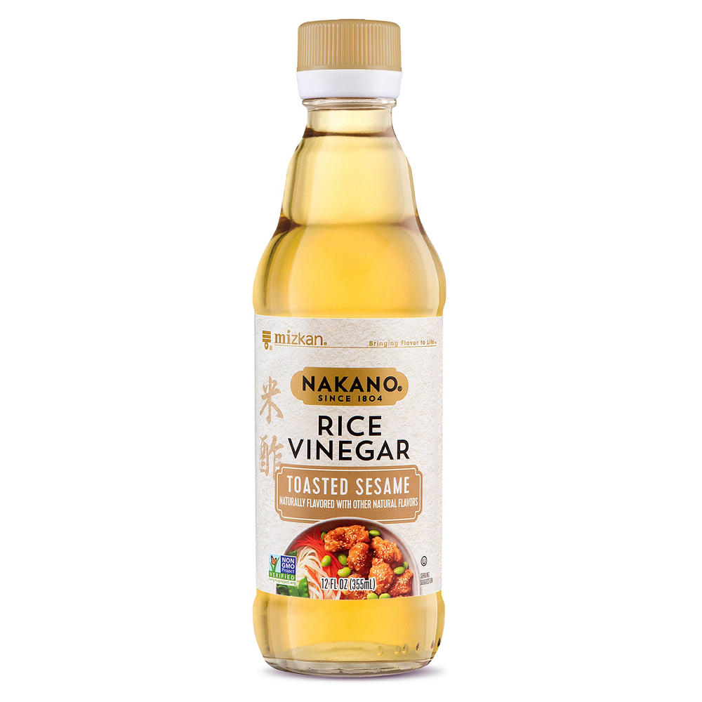 Nakano Toasted Sesame Rice Vinegar, 12 oz