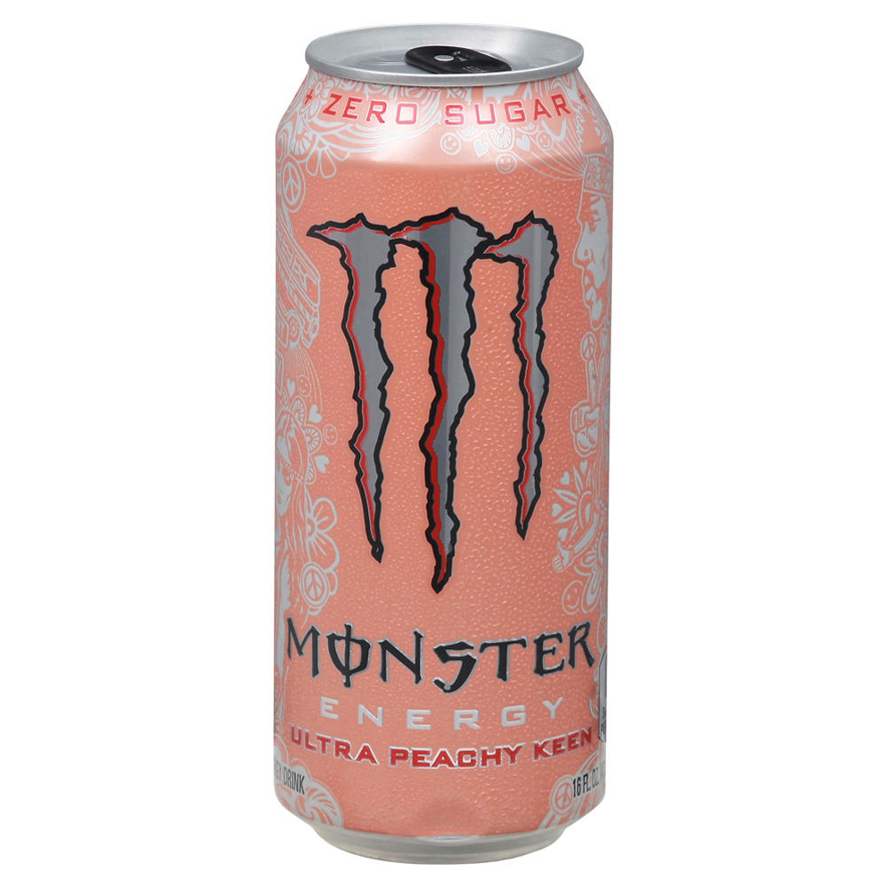 Monster Energy Ultra Peachy Keen Energy Drink, 16 oz