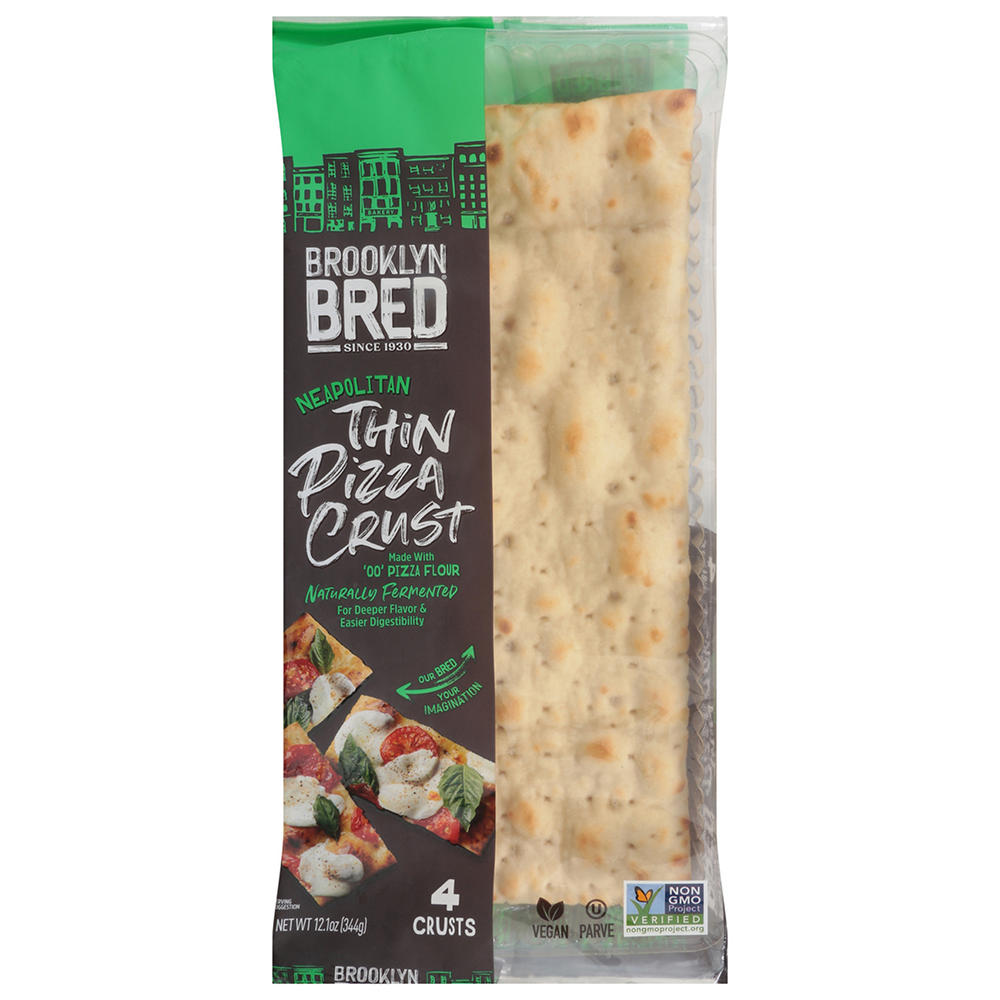 Brooklyn Bred Thin Pizza Crust - Neapolitan, 4 ct