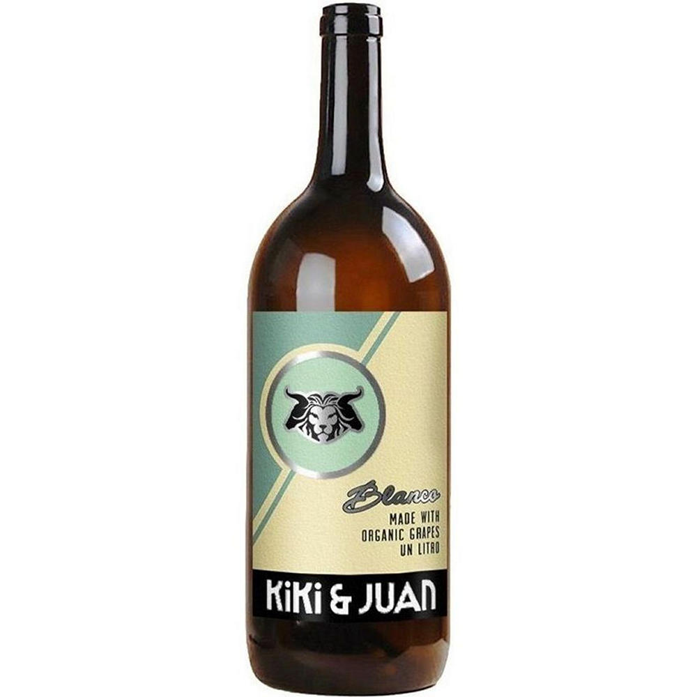 Kiki & Juan Organic Blanco Macabeo Spanish White Wine, 1 L